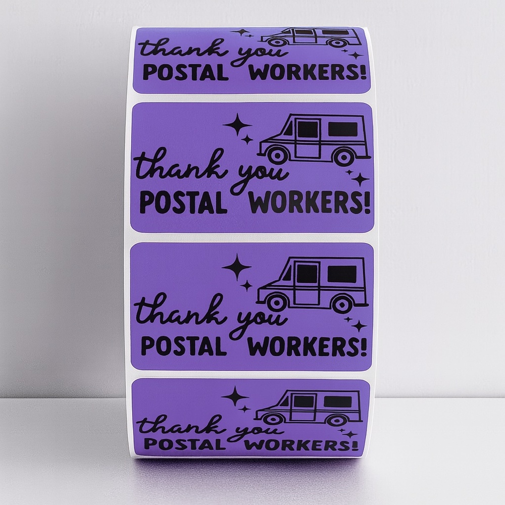 Thank You Postal Workers Stickers – Mail Carrier Appreciation Labels for Package - Picture 4 of 11